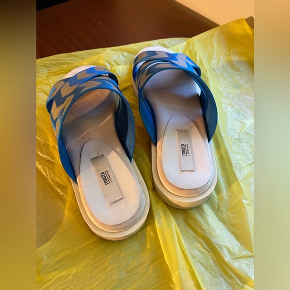 Miista Botega Blue Reflective Sandals GB3 EU36 US5.5 - Picture 5 of 9